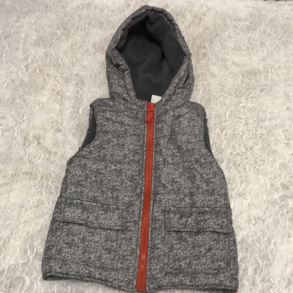 Little Me Boy’s Puffy Vest. Size 3T Denim Print - Picture 1 of 9